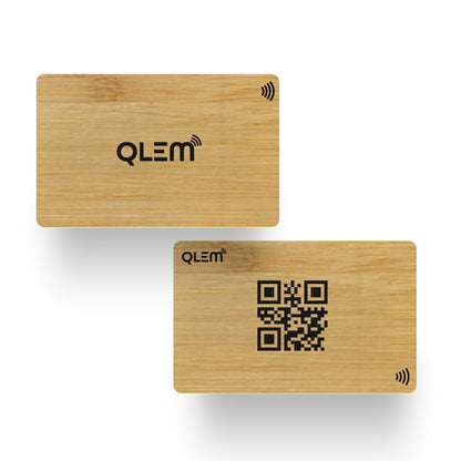 QLEM NFC Smart Business Card - Wooden