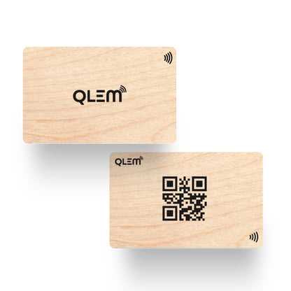 QLEM NFC Smart Business Card - Wooden