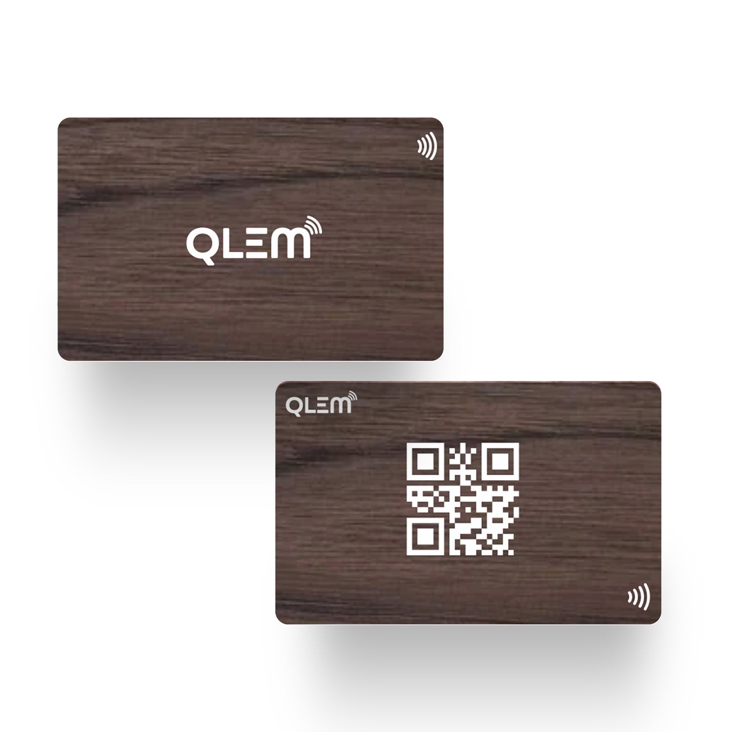QLEM NFC Smart Business Card - Wooden