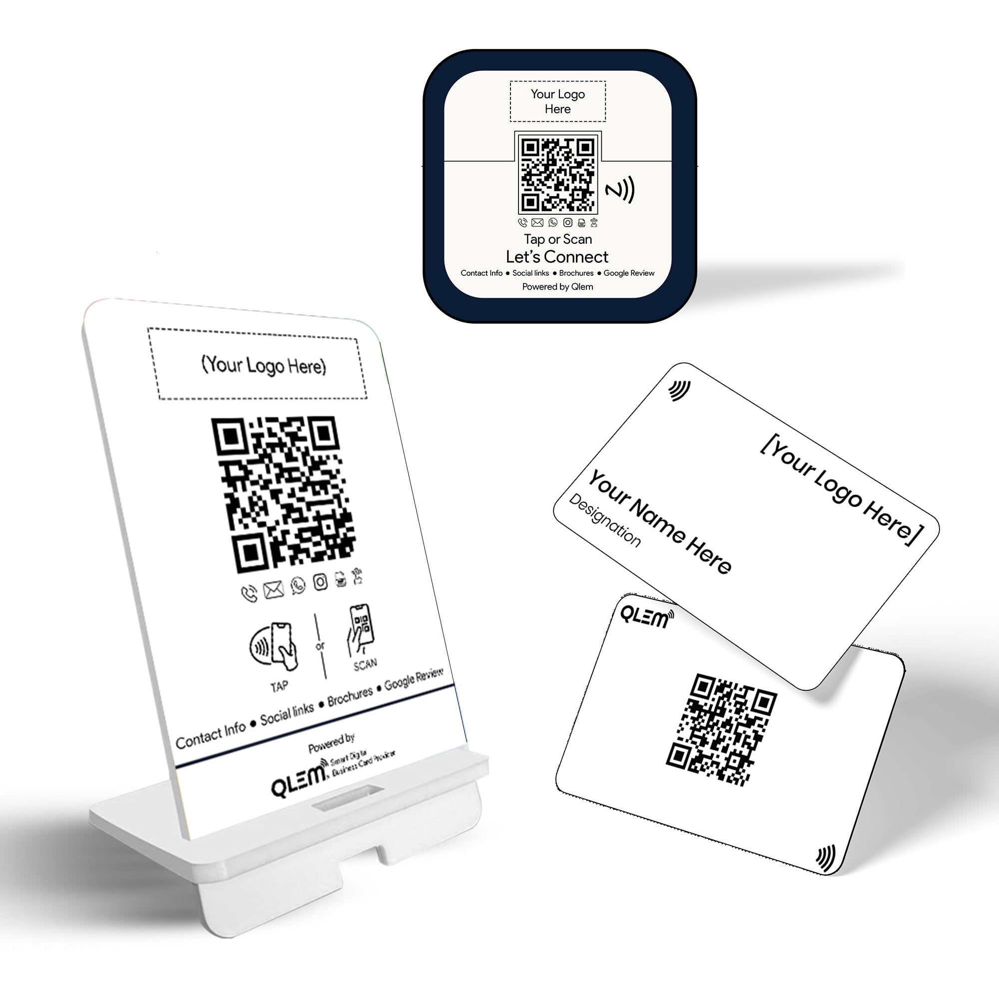 QLEM Combo : Standee + Door Tag + PVC Card – Qlem.co
