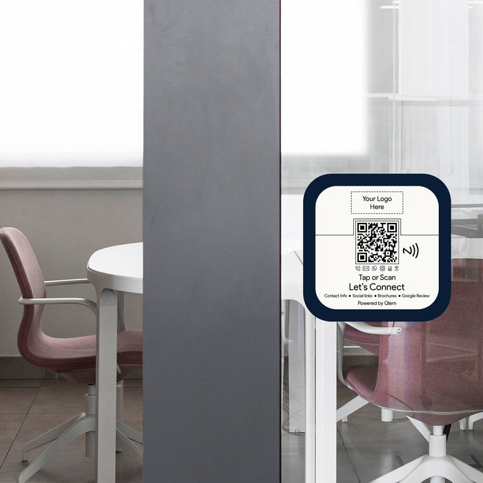 QLEM NFC smart door tag – tap or scan to connect