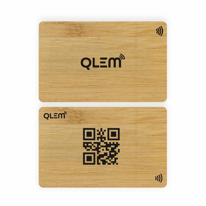 QLEM NFC Smart Business Card - Wooden