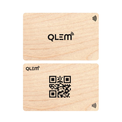 QLEM NFC Smart Business Card - Wooden