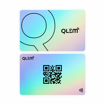 QLEM NFC Smart Business Card - PVC - Rainbow