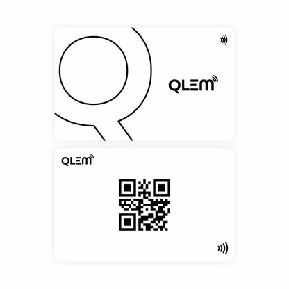 QLEM NFC Smart Business Card - PVC - White